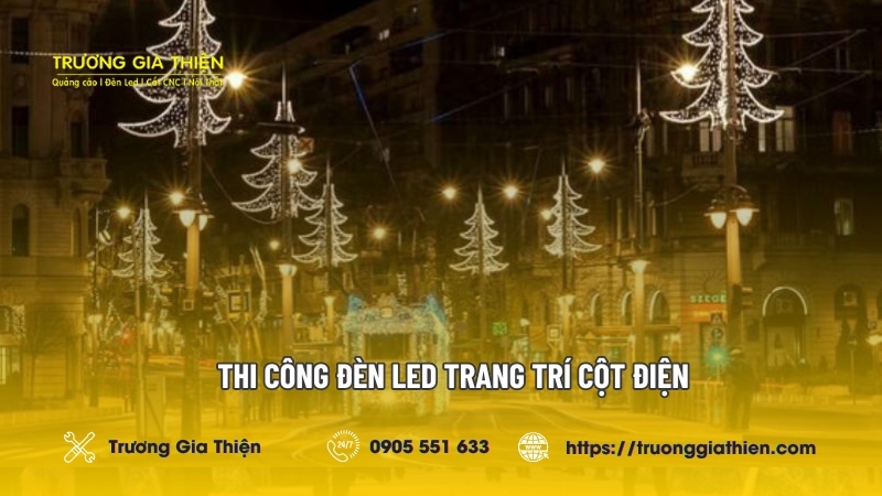 Dịch vụ trang trí cột điện