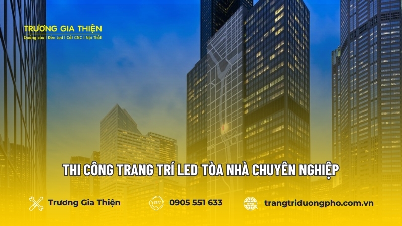 Dịch vụ trang trí tòa nhà cao tầng